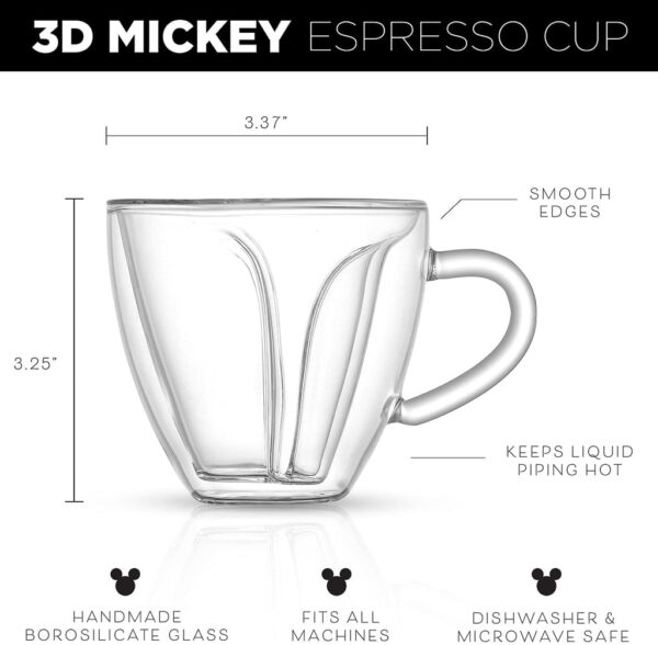 Disney Mickey Mouse 3D Espresso Cups - 5.4oz - Image 4