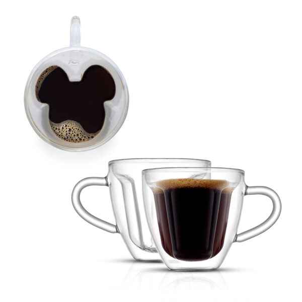 Disney Mickey Mouse 3D Espresso Cups - 5.4oz