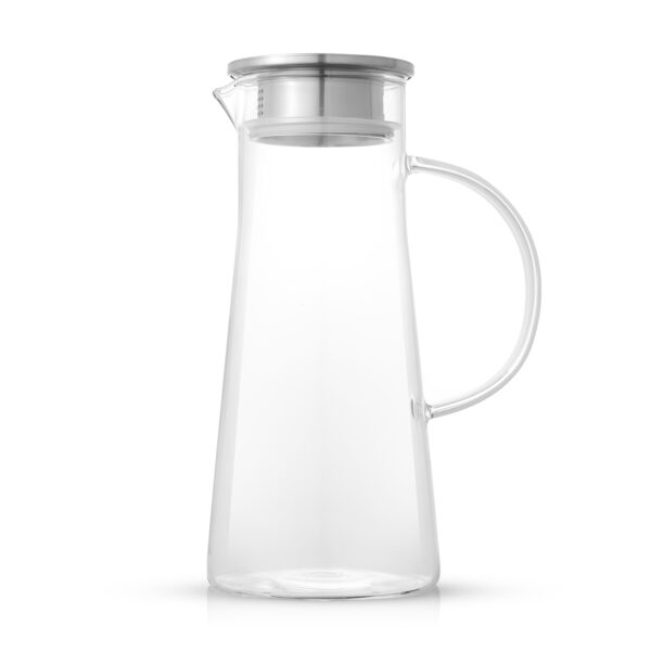 Breeze Glass Drink Water Pitcher with Stainless Steel Lid - 50 oz - Image 2