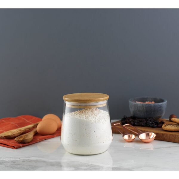 Glass Jar with Airtight Bamboo Lid - Image 4