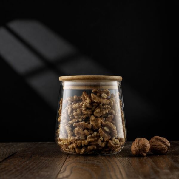 Glass Jar with Airtight Bamboo Lid - Image 2